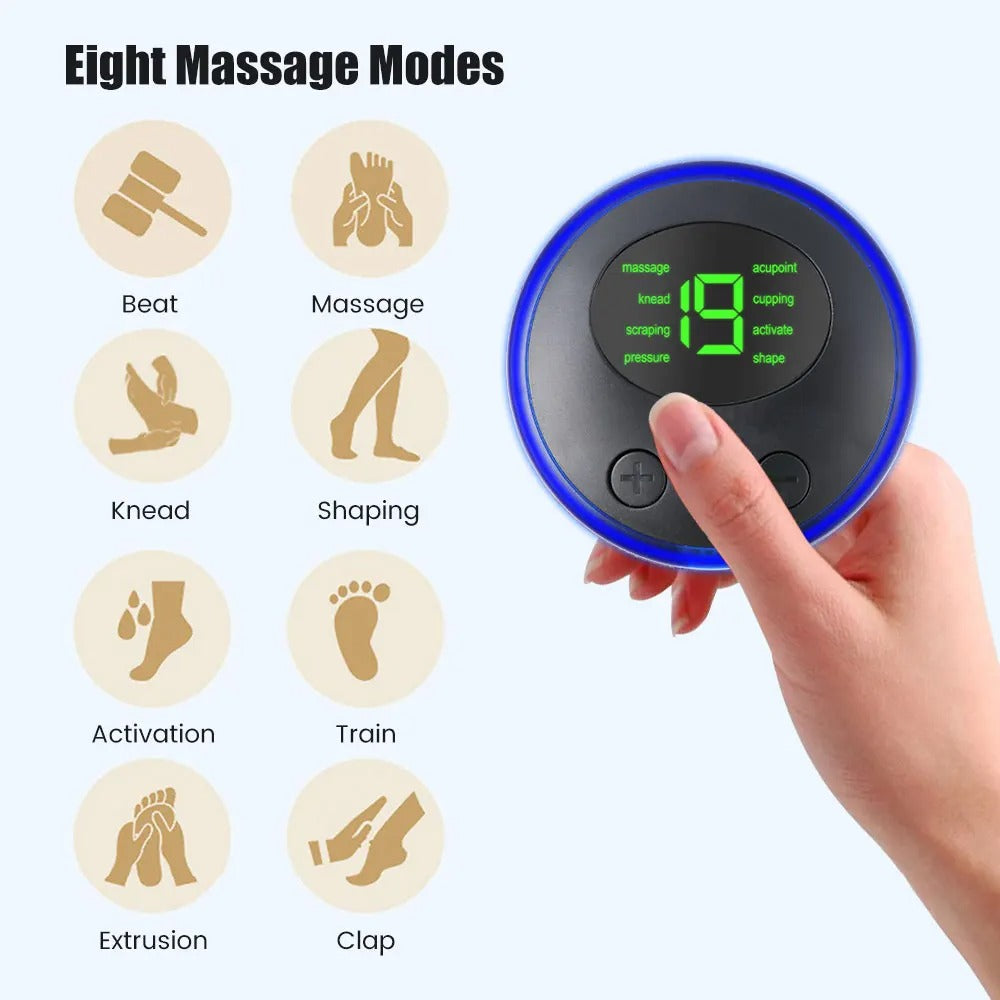 New EMS Mini Portable Electric Pulse Neck Massager Cervical Back Muscle Pain Relief Tool Shoulder Leg Body Massage Relax Cushion