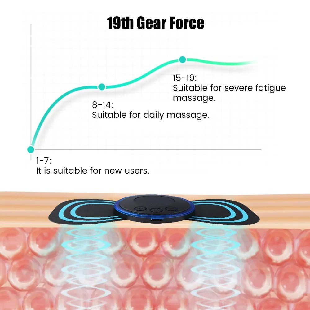 New EMS Mini Portable Electric Pulse Neck Massager Cervical Back Muscle Pain Relief Tool Shoulder Leg Body Massage Relax Cushion